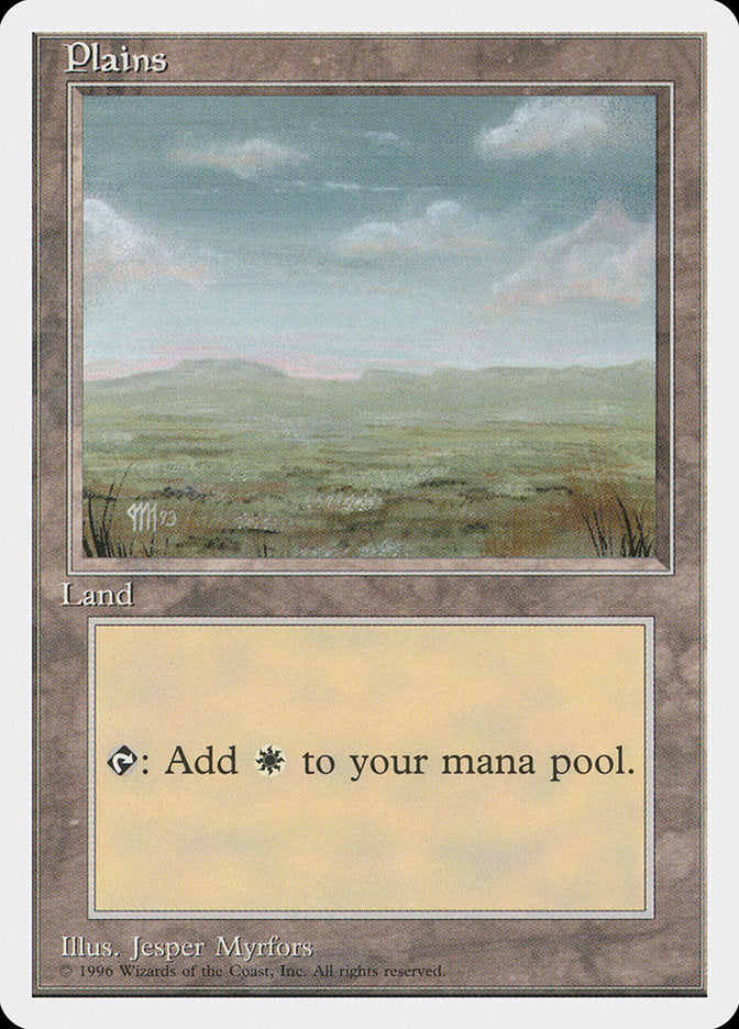 Plains (Signature on Bottom Left) [Introductory Two-Player Set] Magic: The Gathering