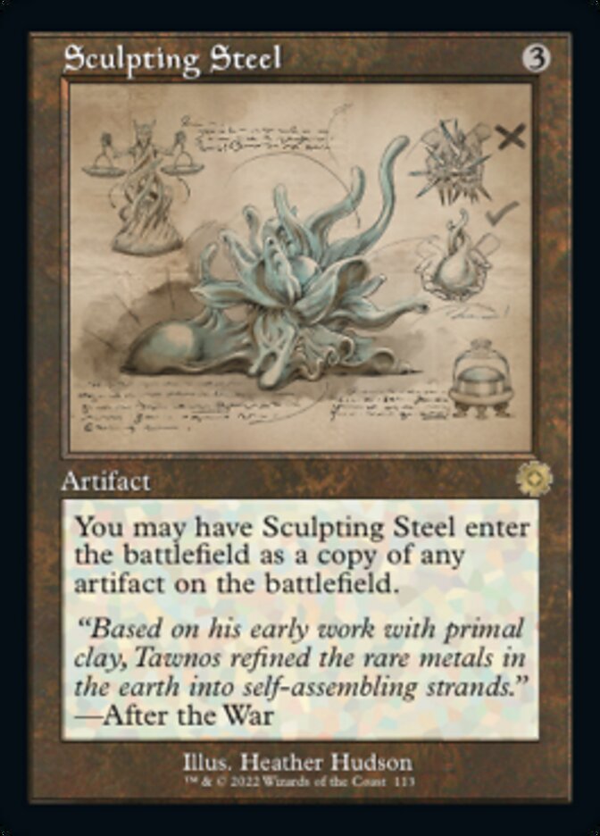 Sculpting Steel (Retro Schematic) [The Brothers' War Retro Artifacts] Magic: The Gathering
