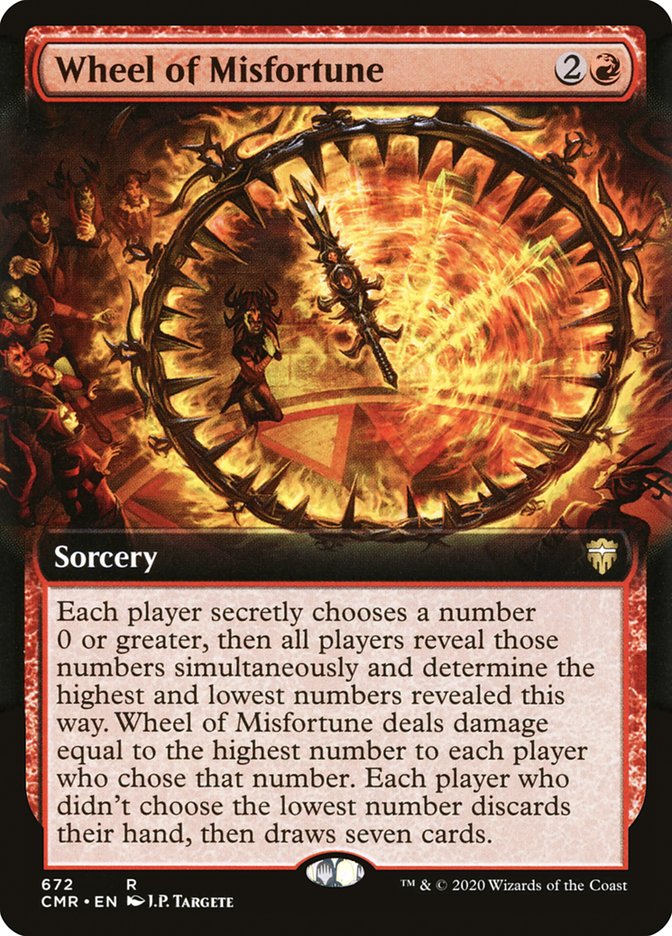 Wheel of Misfortune (Extended Art) [Commander Legends] Magic: The Gathering