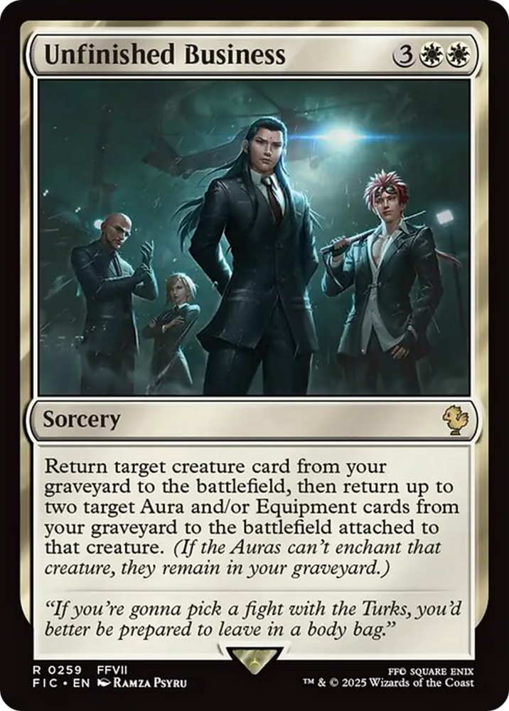 Unfinished Business [FINAL FANTASY Commander] Magic: The Gathering
