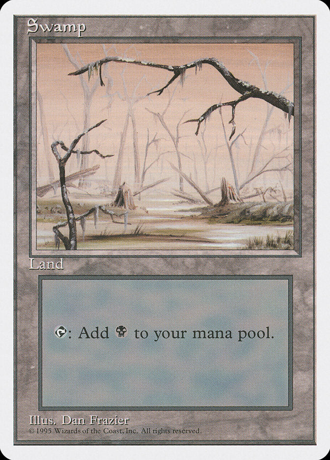 Swamp (Orange Sky) [Fourth Edition] Magic: The Gathering