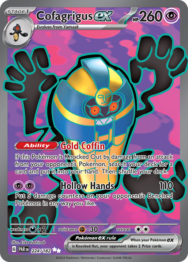 Cofagrigus ex (224/182) [Scarlet & Violet: Paradox Rift] Pokémon