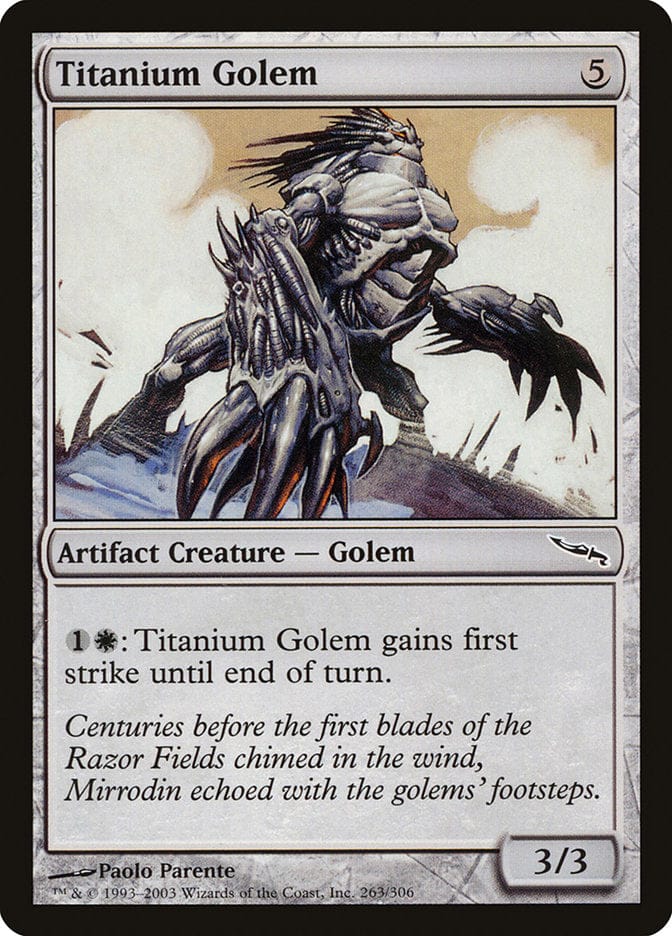 Titanium Golem [Mirrodin] Magic: The Gathering