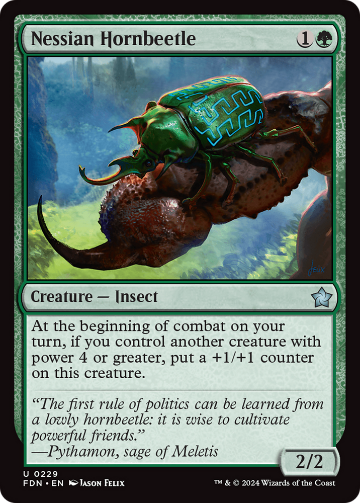 Nessian Hornbeetle [Foundations] Magic: The Gathering