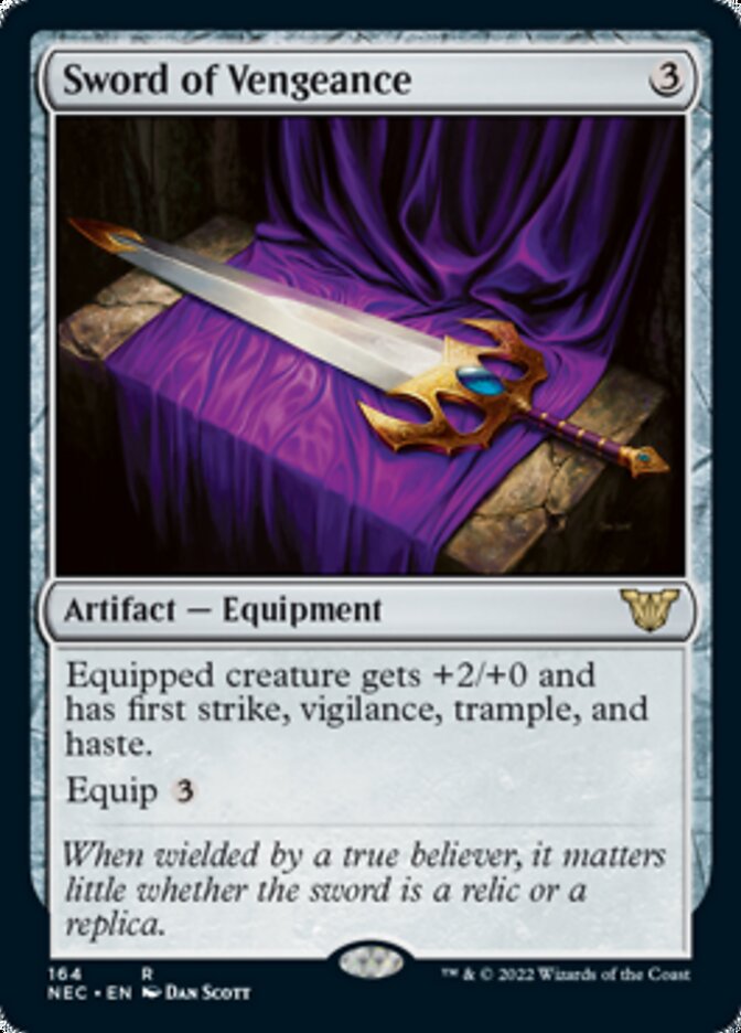Sword of Vengeance [Kamigawa: Neon Dynasty Commander] Magic: The Gathering