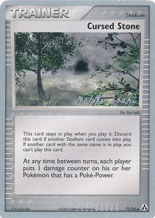 Cursed Stone (72/92) (Suns & Moons - Miska Saari) [World Championships 2006] Pokémon