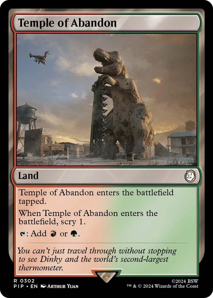 Temple of Abandon [Fallout] Magic: The Gathering