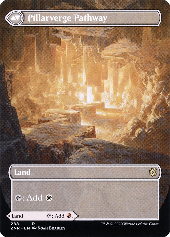Needleverge Pathway // Pillarverge Pathway (Borderless Alternate Art) [Zendikar Rising] Magic: The Gathering