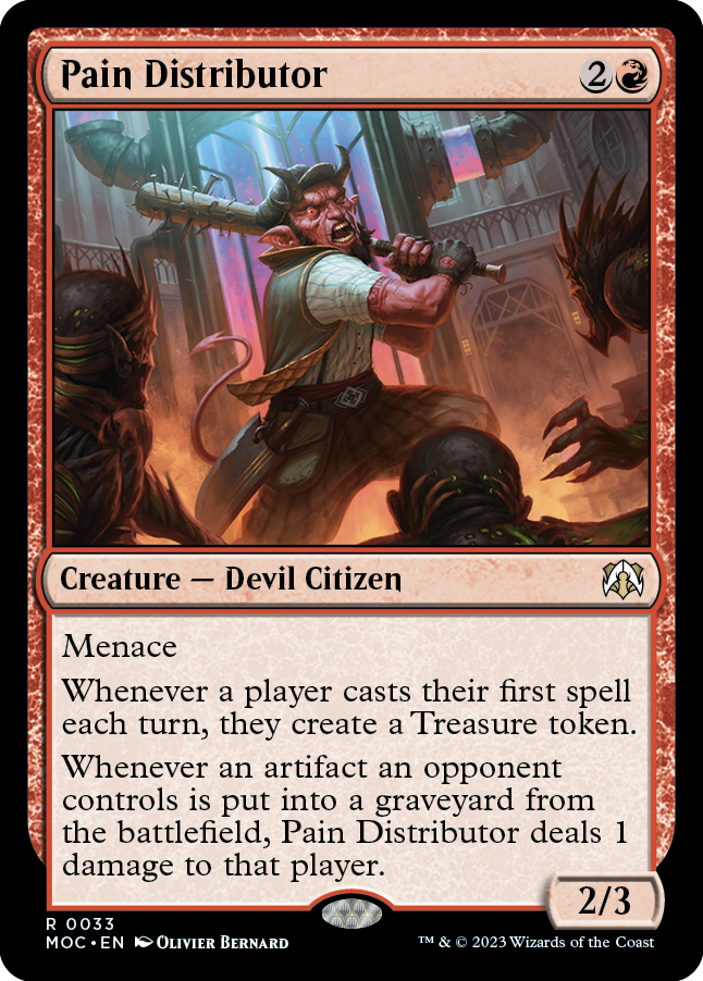 Pain Distributor [March of the Machine Commander] Magic: The Gathering