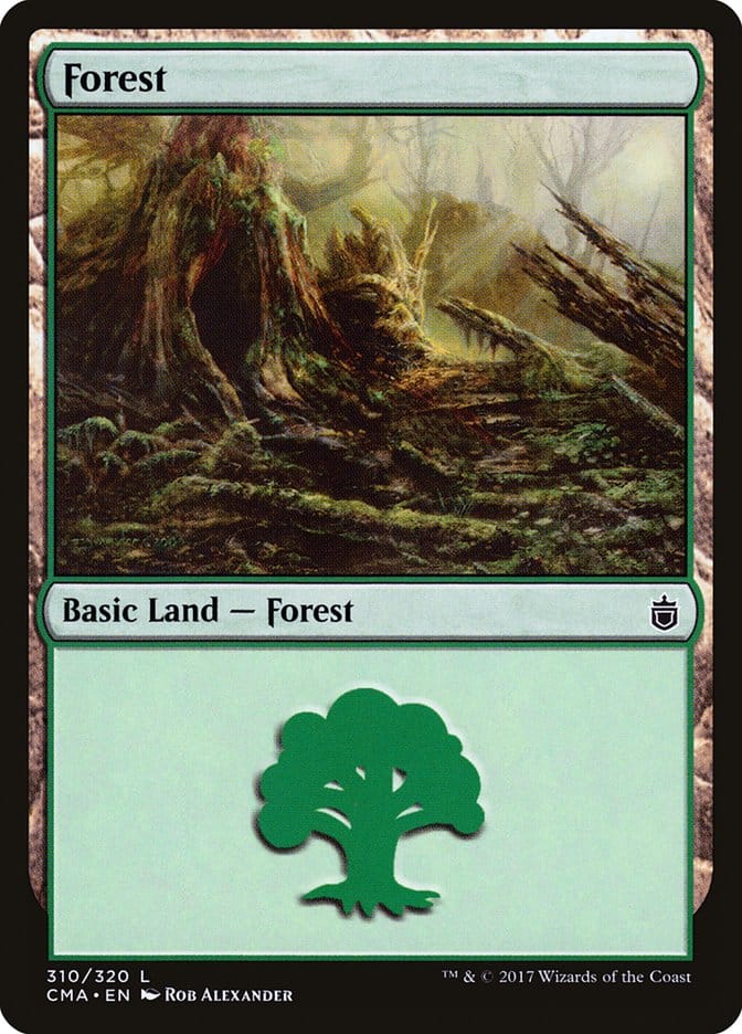 Forest (310) [Commander Anthology] Magic: The Gathering