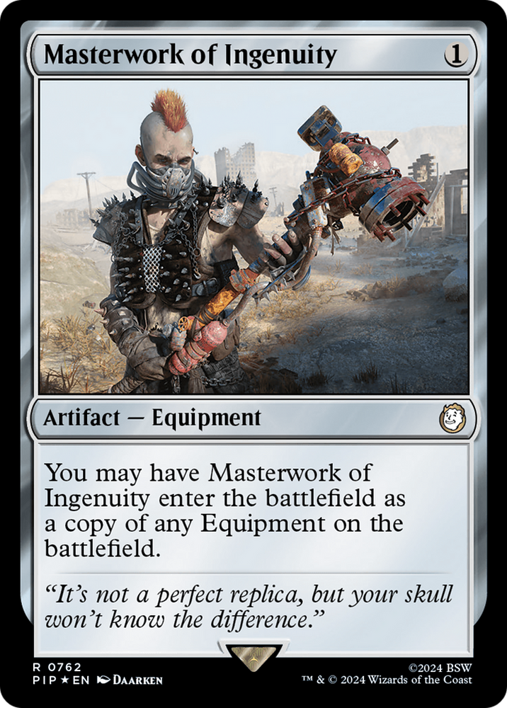 Masterwork of Ingenuity (Surge Foil) [Fallout] Magic: The Gathering