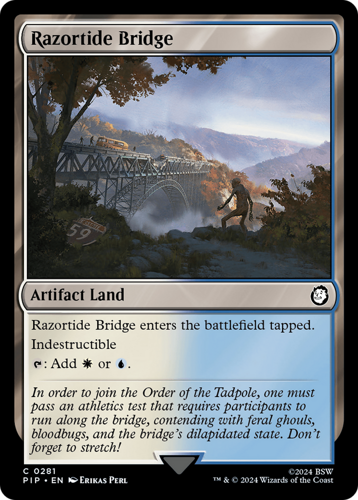 Razortide Bridge [Fallout] Magic: The Gathering