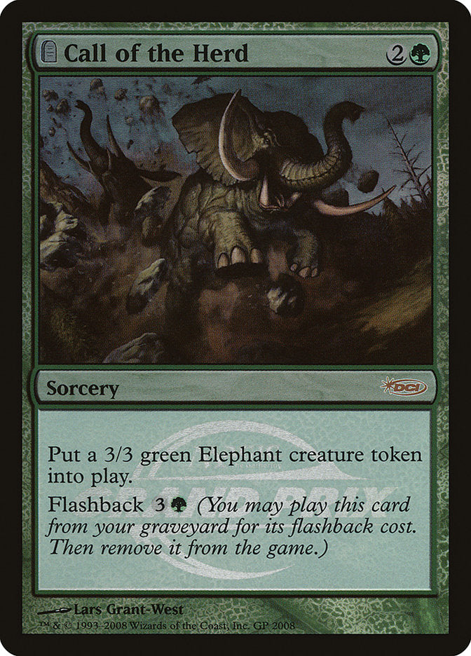 Call of the Herd (Grand Prix) [Grand Prix Promos] Magic: The Gathering