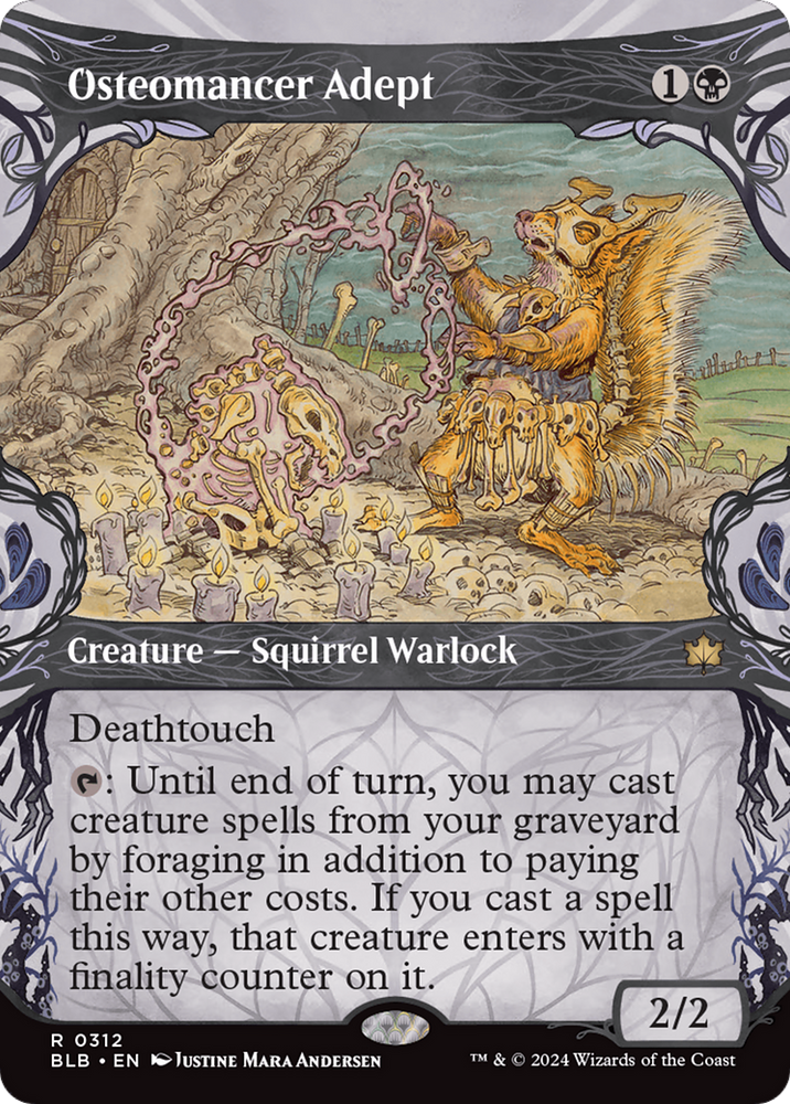 Osteomancer Adept (Showcase) [Bloomburrow] Magic: The Gathering