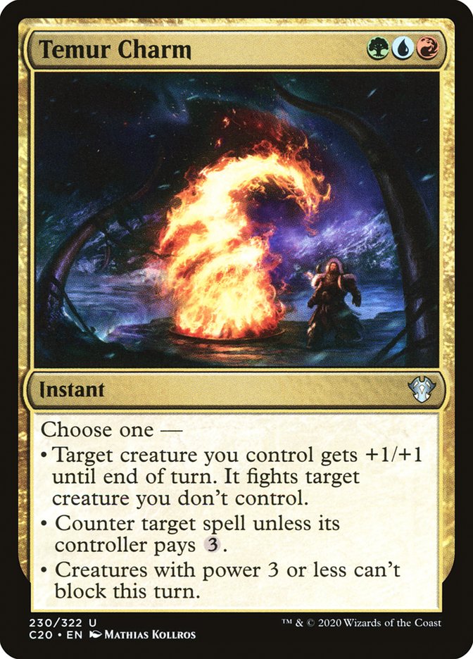 Temur Charm [Commander 2020] Magic: The Gathering