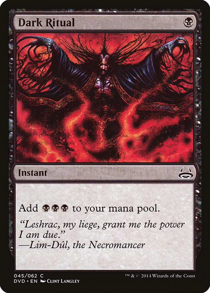 Dark Ritual (Divine vs. Demonic) [Duel Decks Anthology] Magic: The Gathering
