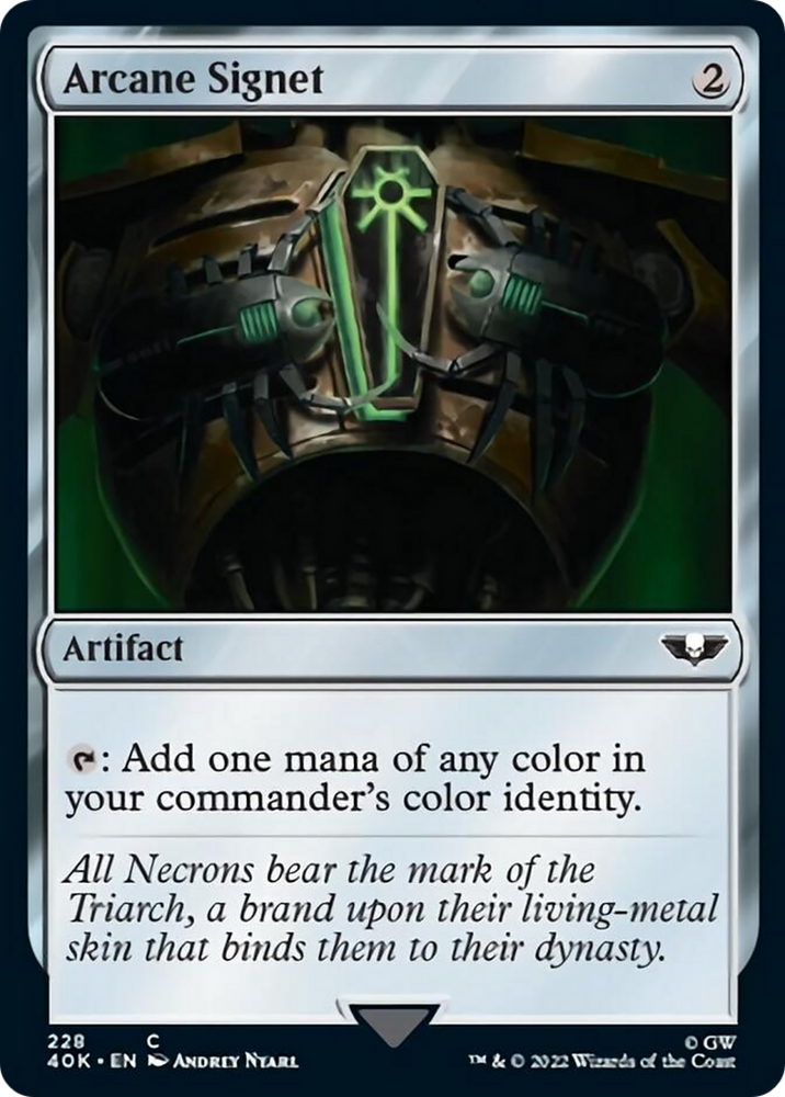 Arcane Signet (228) [Warhammer 40,000] Magic: The Gathering