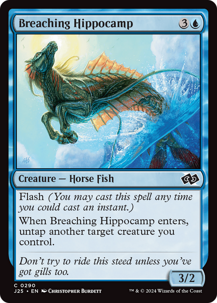 Breaching Hippocamp [Foundations Jumpstart] Magic: The Gathering