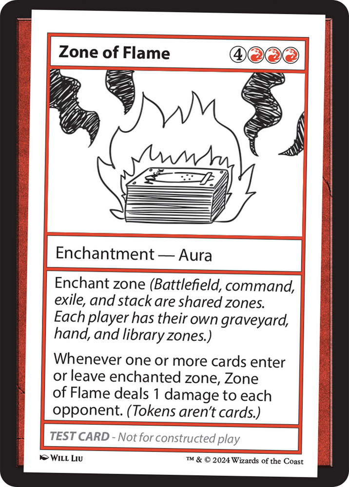 Zone of Flame [Mystery Booster 2 Playtest Cards] Magic: The Gathering
