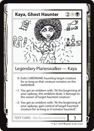 Kaya, Ghost Haunter (2021 Edition) [Mystery Booster Playtest Cards] Magic: The Gathering