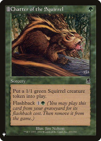 Chatter of the Squirrel [Mystery Booster] Magic: The Gathering
