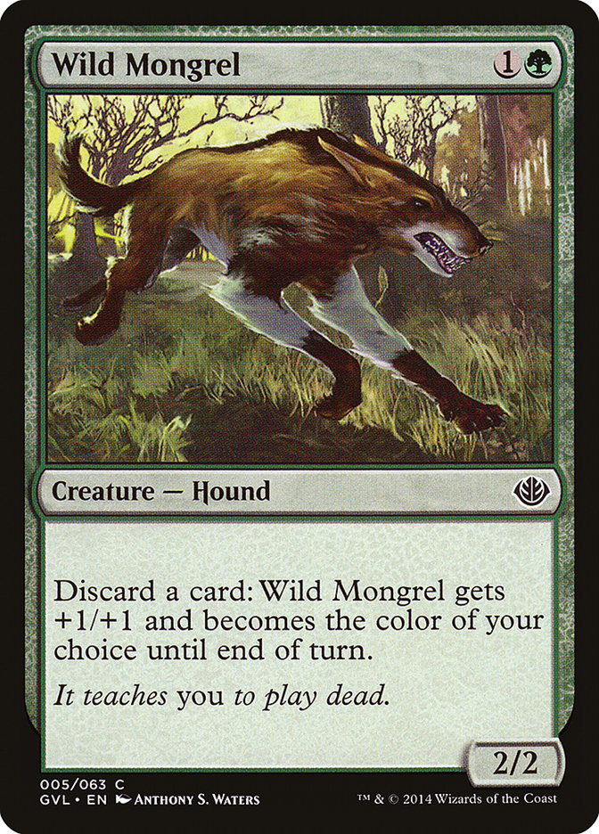 Wild Mongrel (Garruk vs. Liliana) [Duel Decks Anthology] Magic: The Gathering