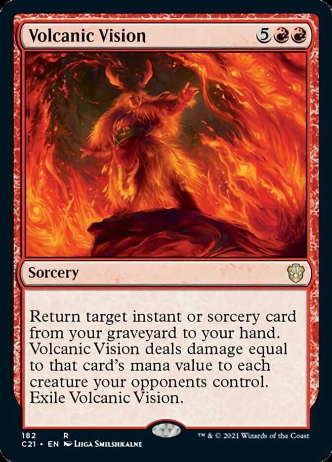 Volcanic Vision [Commander 2021] Magic: The Gathering
