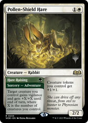 Pollen-Shield Hare // Hare Raising (Promo Pack) [Wilds of Eldraine Promos] Magic: The Gathering