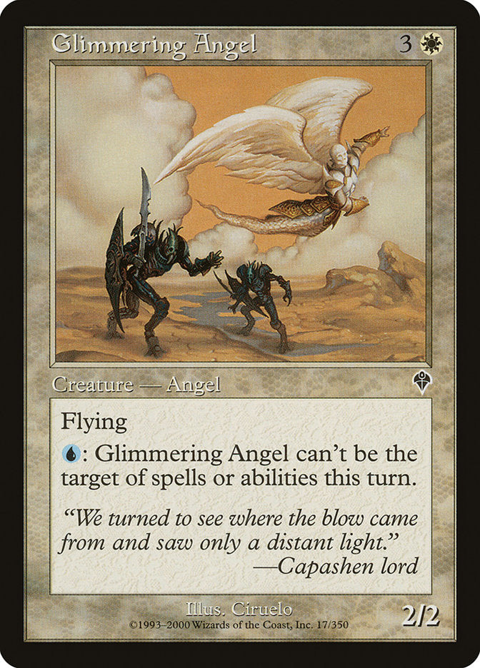 Glimmering Angel [Invasion] Magic: The Gathering