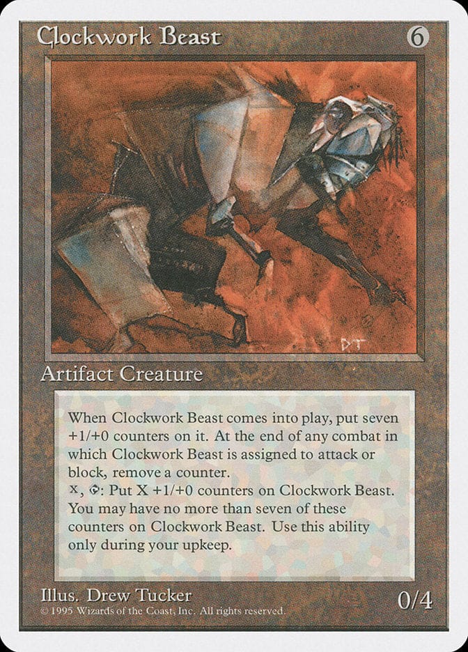Clockwork Beast [Fourth Edition] Magic: The Gathering