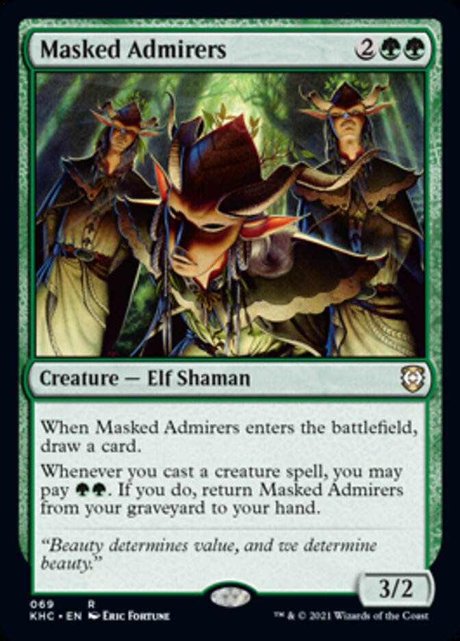 Masked Admirers [Kaldheim Commander] Magic: The Gathering
