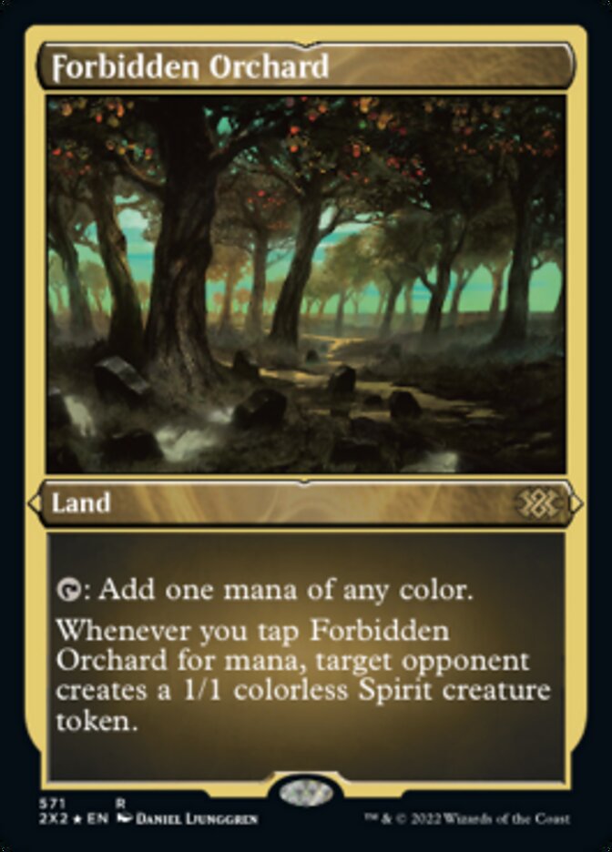 Forbidden Orchard (Foil Etched) [Double Masters 2022] Magic: The Gathering