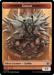 Goblin // Sliver Double-Sided Token [March of the Machine Commander Tokens] Magic: The Gathering