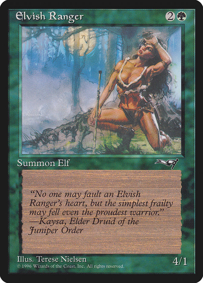 Elvish Ranger (Moon Background) [Alliances] Magic: The Gathering