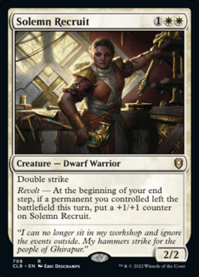 Solemn Recruit [Commander Legends: Battle for Baldur's Gate] Magic: The Gathering