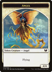 Spirit (022) // Angel Double-Sided Token [Commander 2015 Tokens] Magic: The Gathering