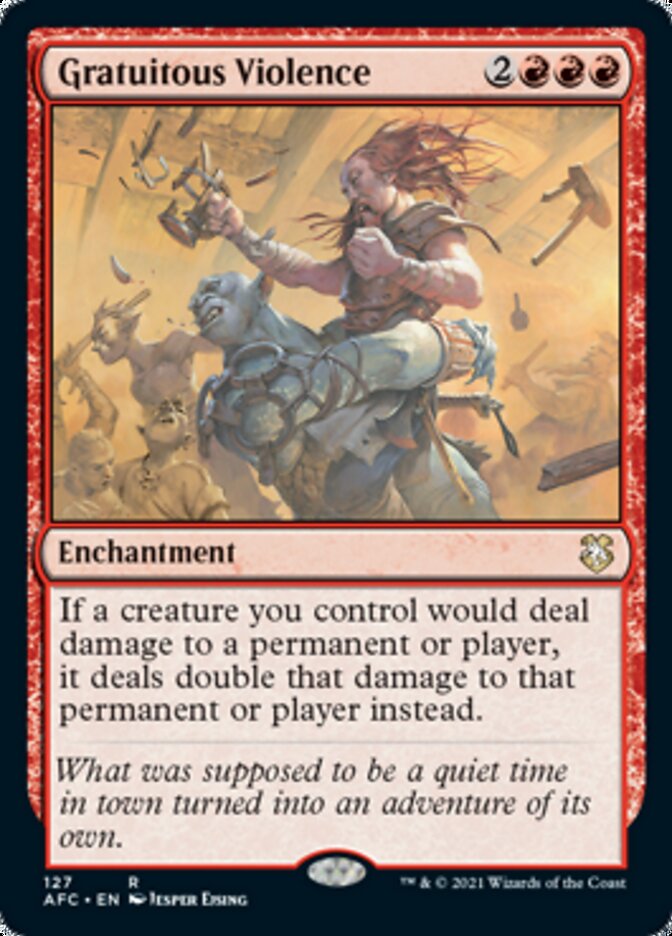Gratuitous Violence [Dungeons & Dragons: Adventures in the Forgotten Realms Commander] Magic: The Gathering