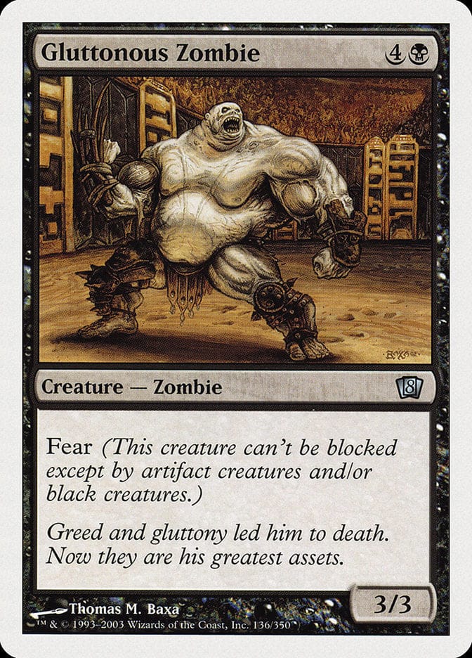 Gluttonous Zombie [Eighth Edition] Magic: The Gathering