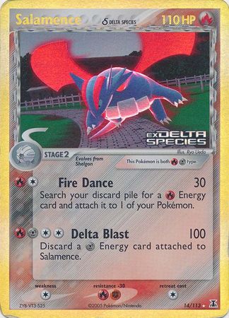 Salamence (14/113) (Delta Species) (Stamped) [EX: Delta Species] Pokémon