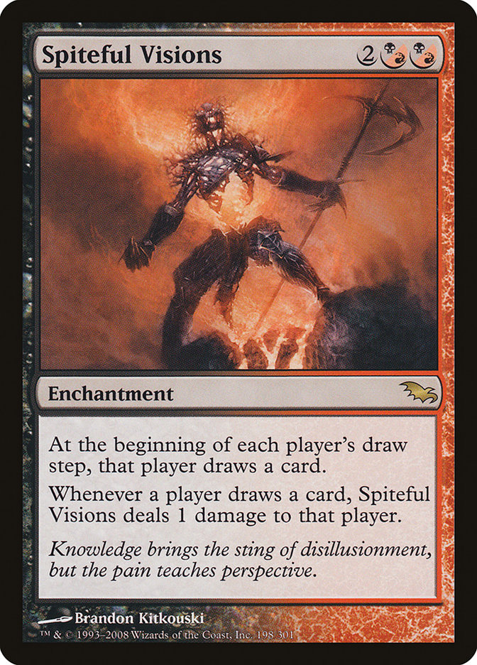 Spiteful Visions [Shadowmoor] Magic: The Gathering