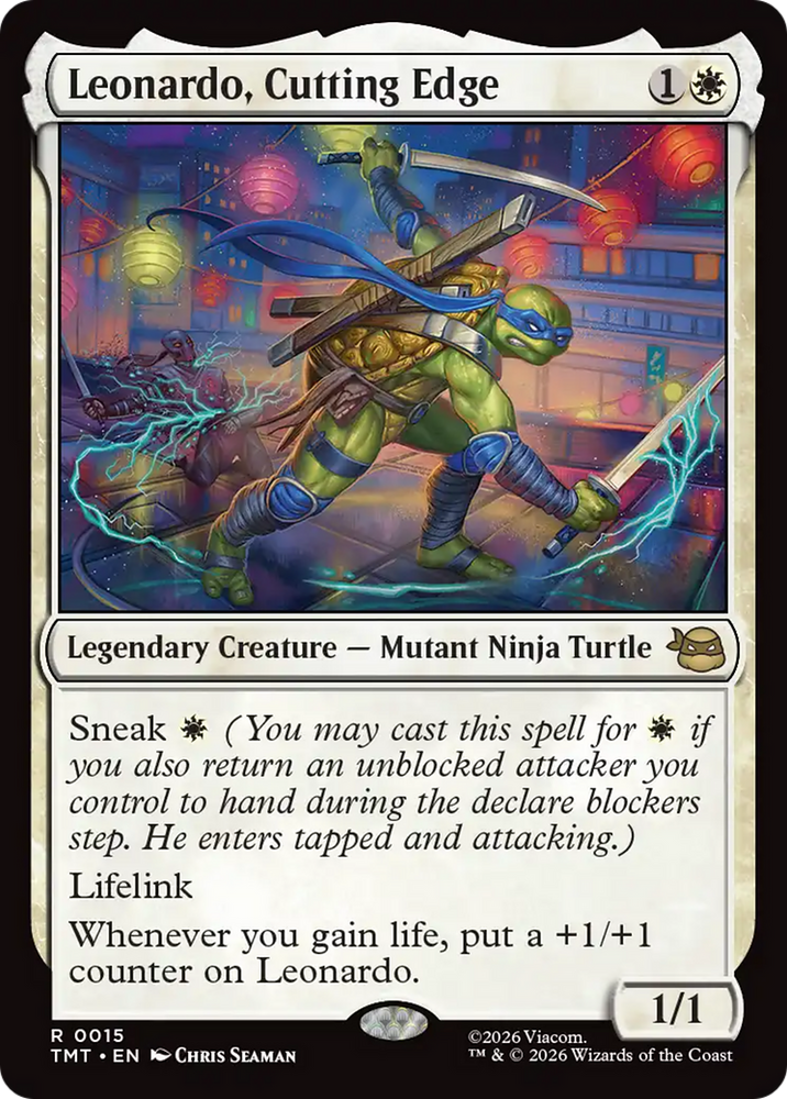 Leonardo, Cutting Edge [Teenage Mutant Ninja Turtles] Magic: The Gathering