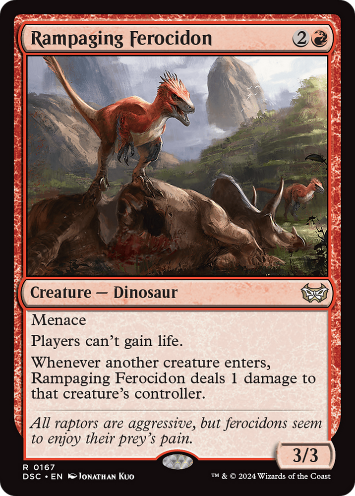 Rampaging Ferocidon [Duskmourn: House of Horror Commander] Magic: The Gathering