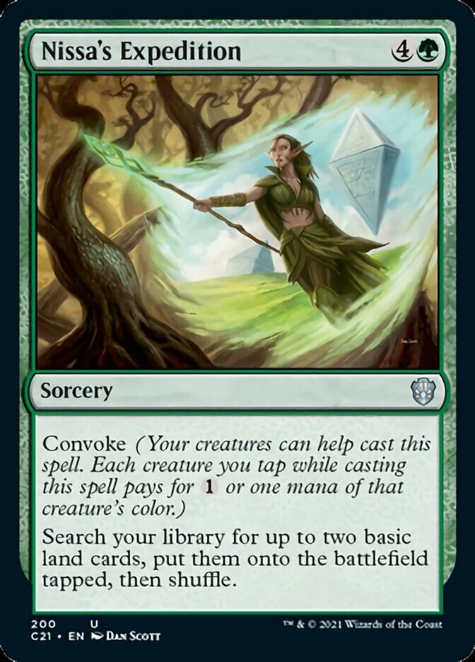 Nissa's Expedition [Commander 2021] Magic: The Gathering