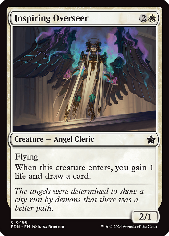 Inspiring Overseer [Foundations] Magic: The Gathering