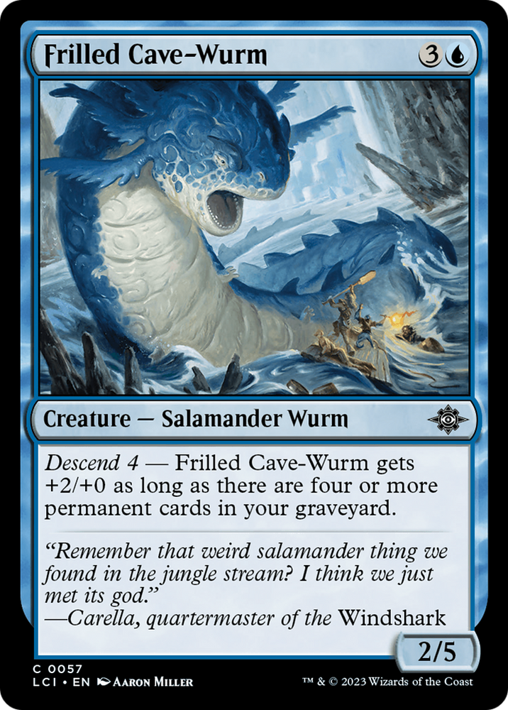 Frilled Cave-Wurm [The Lost Caverns of Ixalan] Magic: The Gathering