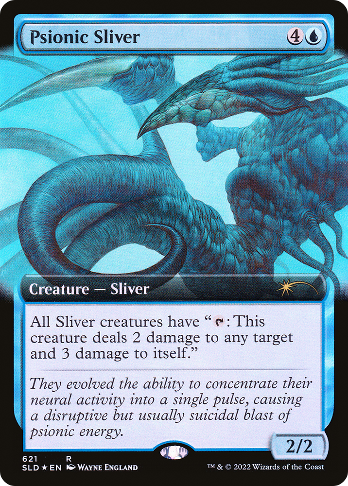 Psionic Sliver (Extended Art) [Secret Lair Drop Promos] Magic: The Gathering