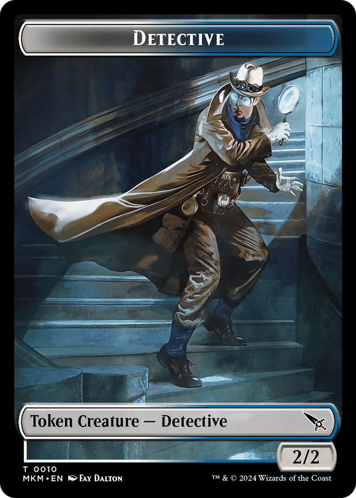 Detective // Plant Double-Sided Token [Murders at Karlov Manor Tokens] Magic: The Gathering