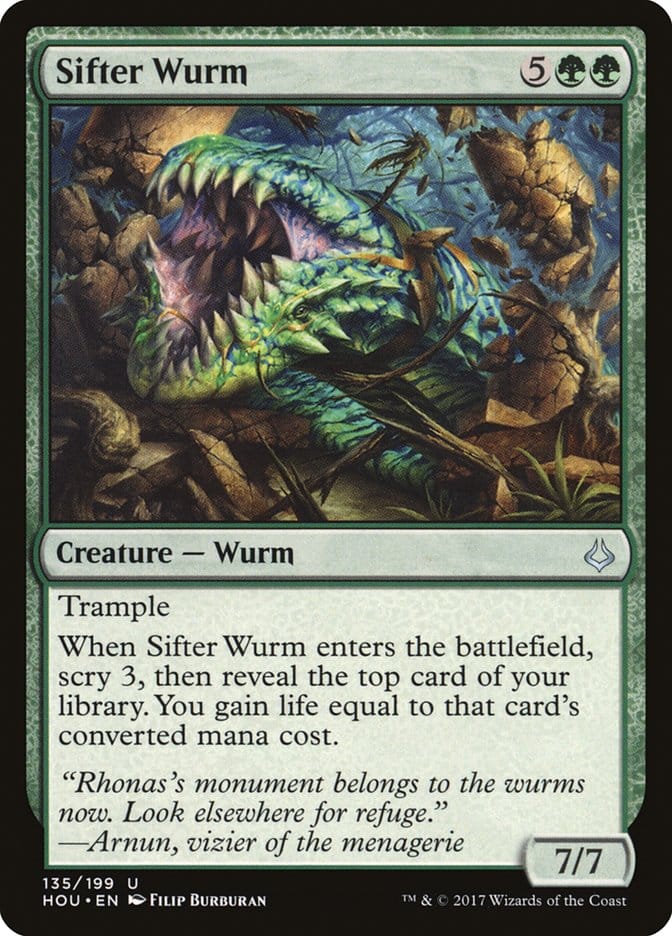 Sifter Wurm [Hour of Devastation] Magic: The Gathering