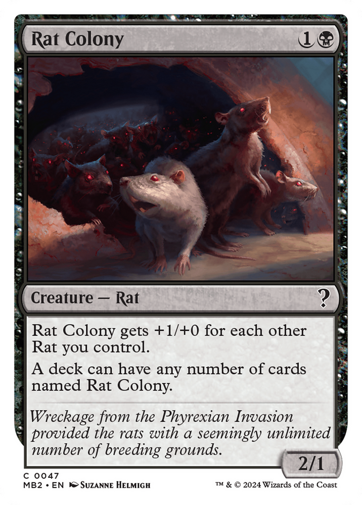 Rat Colony (White Border) [Mystery Booster 2] Magic: The Gathering