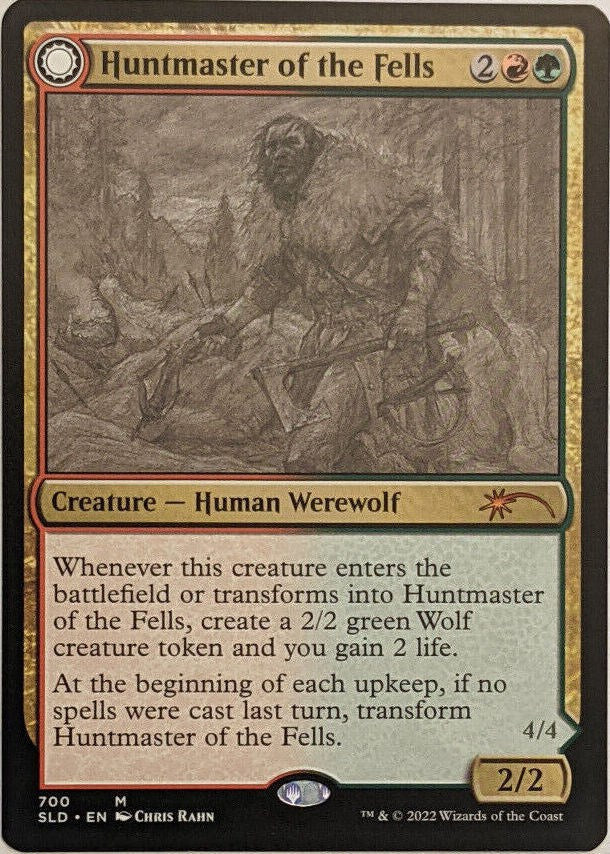 Huntmaster of the Fells // Ravager of the Fells (Sketch) [Secret Lair Drop Promos] Magic: The Gathering